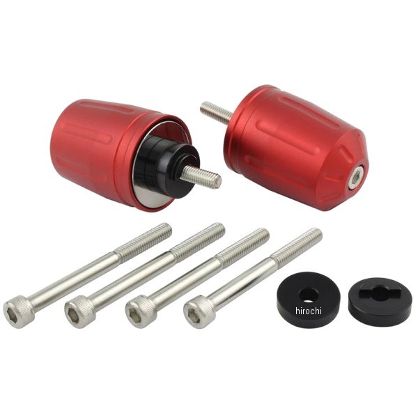 ウルトラヘビーバーエンドタイプ2 M6 ホンダ、スズキ用 マットレッド