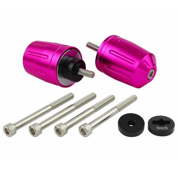 ウルトラヘビーバーエンドタイプ2 ホンダ/スズキ系純正ハンドル用 M6 ピンク
