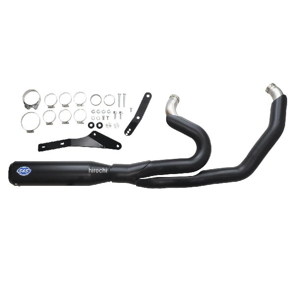 2in1 フルエキゾースト Qualifier M8ソフテイル ブラック