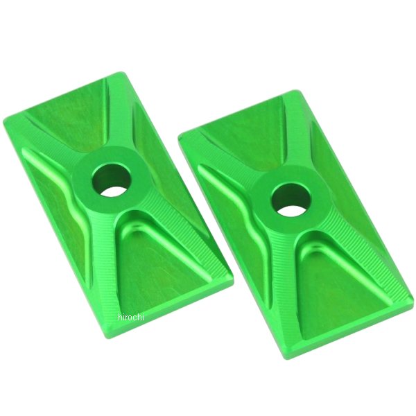 チェーンアジャスターキャップ 08年-16年 CBR250R、Ninja250、Z250 ライムグリーン