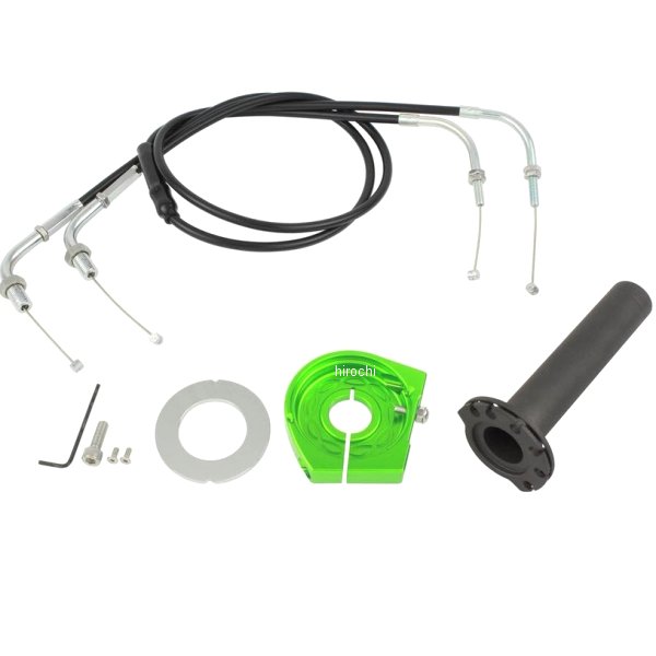 スムーススリムラインハイスロットルキット 13年-17年 ニンジャ250 ライムグリーン