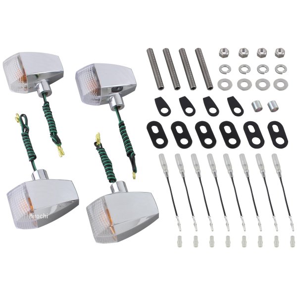 ポッシュ POSH ウインカーキット ZRタイプ スタンダード シングル仕様 GPZ900R メッキ/クリア