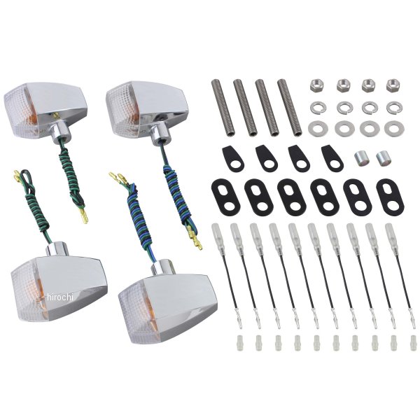 ポッシュ POSH ウインカーキット ZRタイプ スタンダード ダブル仕様 GPZ900R メッキ/クリア