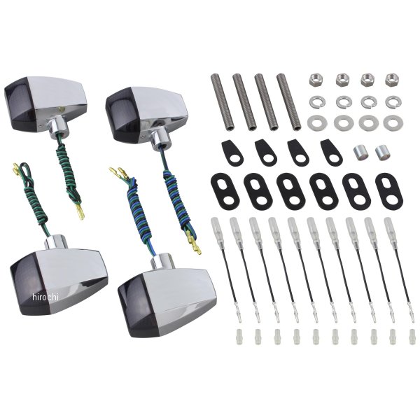 ポッシュ POSH ウインカーキット ZRタイプ スタンダード ダブル仕様 GPZ900R メッキ/スモーク