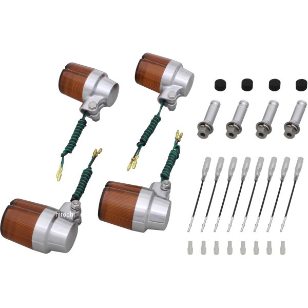 ウインカーセット スーパーバイク 03年以前 W650 バフ/オレンジ