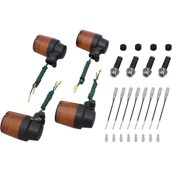 ウインカーセット スーパーバイク 03年以前 W650 黒/オレンジ