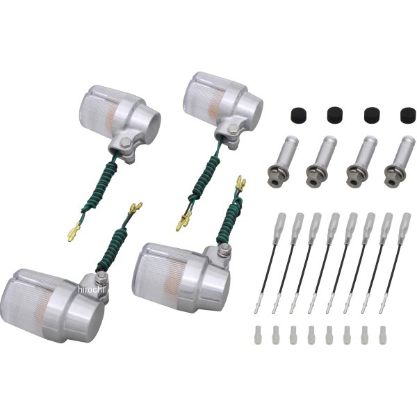 ウインカーセット スーパーバイク 03年以前 W650 バフ/クリア