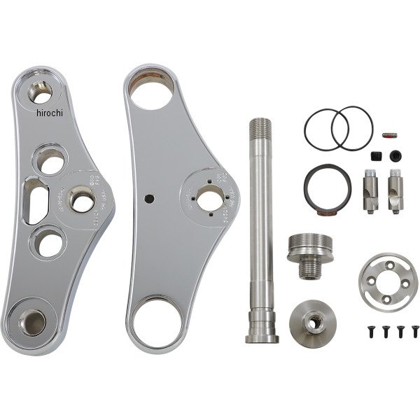 トリプルツリー 49mm 3D ハーレー FXSB クローム