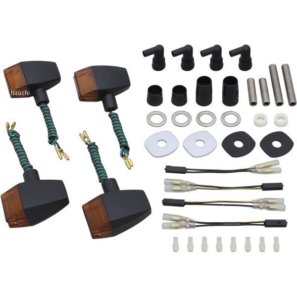 クラシカル スリムシャープタイプ ウインカーキット 20年 W800 黒/オレンジ