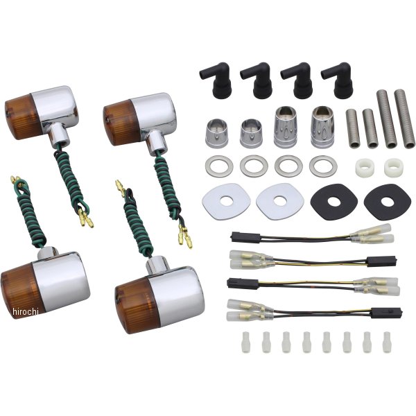 クラシカル 71タイプ ウインカーキット 20年 W800 メッキ/オレンジ