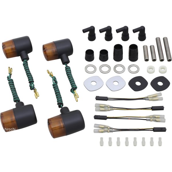 クラシカル 71タイプ ウインカーキット 20年 W800 黒/オレンジ