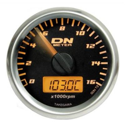 Φ48スモールDNタコメーター&サーモメーター DC/AC12V 汎用 オレンジLED