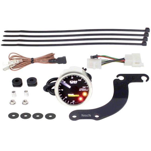 スモールDNタコメーター φ48 12500rpm モンキー125 レブインジケーター付き