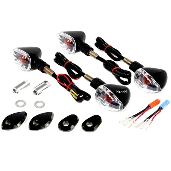 ストリームラインウインカーセット 黒 グロム