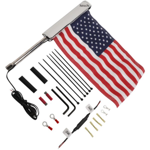 FLAG US W/LITED POLE