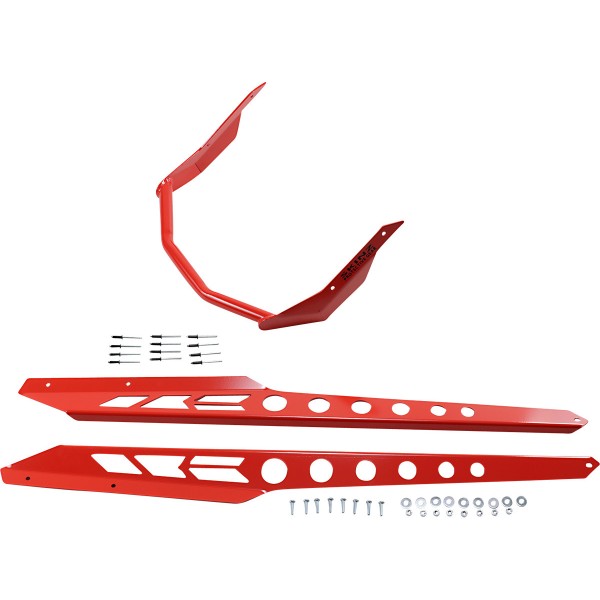 リアバンパー 17年-22年 Ski-Doo 850 Rev 165インチトラック 赤