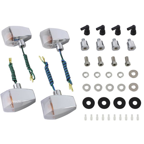 ポッシュ POSH ウインカーキット ZRタイプ スタンダード 98年-02年 CB1300SF メッキ/クリア