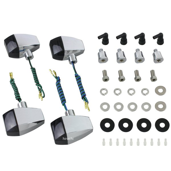 ポッシュ POSH ウインカーキット ZRタイプ クリスタルカット 98年-02年 CB1300SF メッキ/スモーク