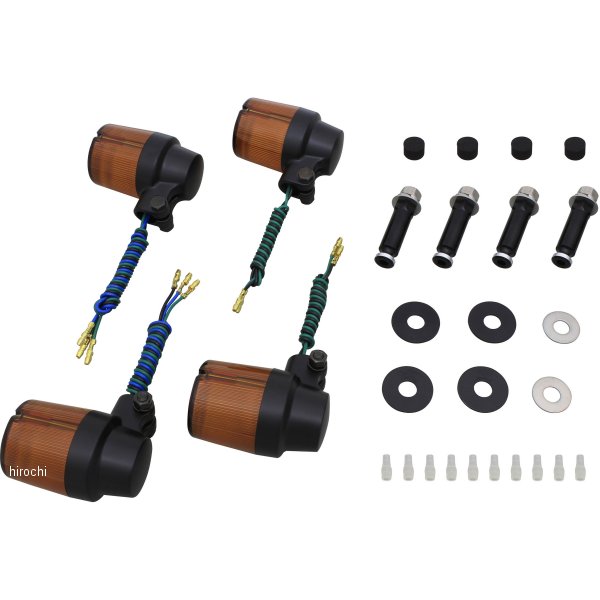 ウインカーセット スーパーバイク 98年-02年 CB1300SF 黒/オレンジ