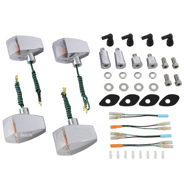 ポッシュ POSH ウインカーキット ZRタイプ スタンダード 06年-13年 CB1300SB、06年-07年 CB400SB メッキ/クリア