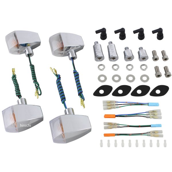 ポッシュ POSH ウインカーキット ZRタイプ スタンダード 05年 CB1300SB、05年/08年-16年 CB400SB メッキ/クリア