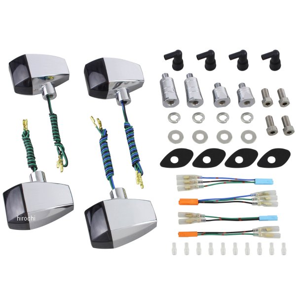 ポッシュ POSH ウインカーキット ZRタイプ クリスタルカット 05年 CB1300SB、05年/08年-16年 CB400SB メッキ/スモーク