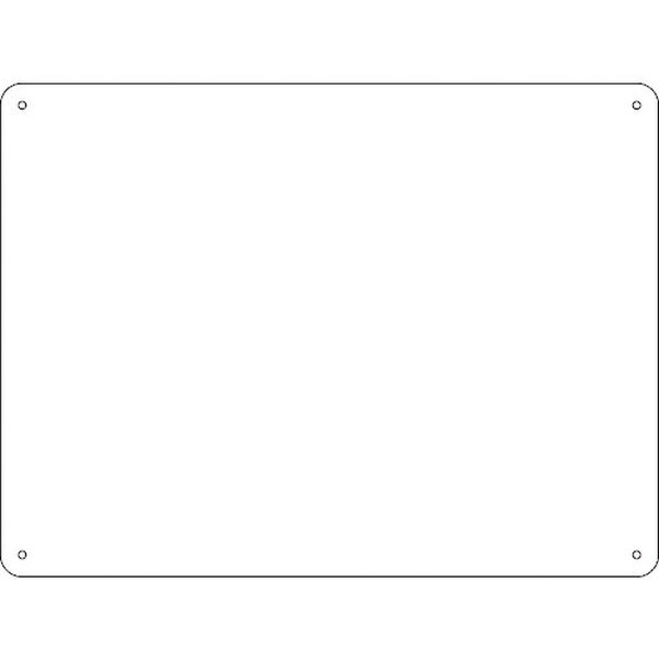 スチール無地板 白 スチール-35(白) 300×225×0.5mm 普通山型