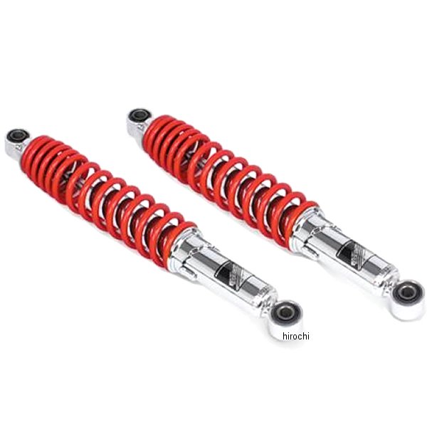 リアショックアブソーバー スーパーカブ クロムメッキ/赤 2本入り