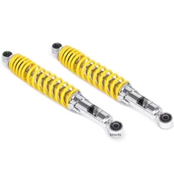リアショックアブソーバー スーパーカブ クロムメッキ/黄 2本入り