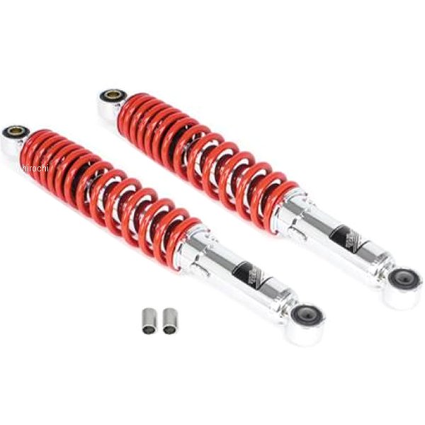 リアショックアブソーバー スーパーカブC125 クロムメッキ/赤 2本入り