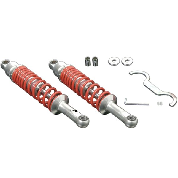 リアショックアブソーバー スーパーカブ、モンキー  アルミ/赤
