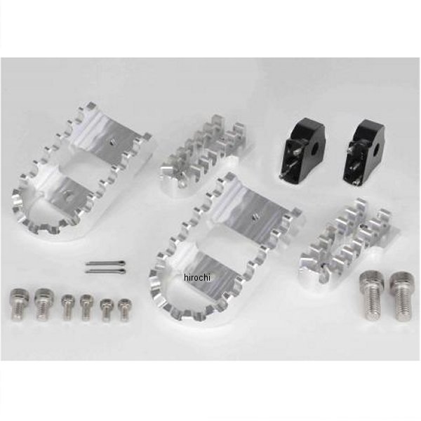 ビレットワイドステップキット モンキー、モンキーFI、ゴリラ シルバー