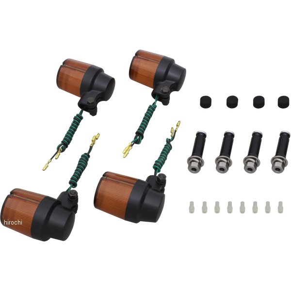 ウインカーセット スーパーバイク 07年以降 XJR1300 黒/オレンジ