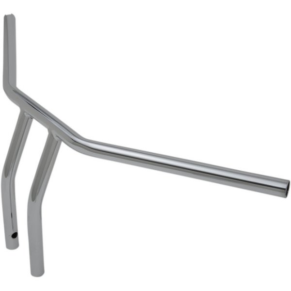 1インチ ハンドルバー 10インチ T-バー Dimpled クローム