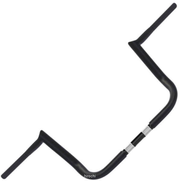 1.25インチ ハンドルバー Hooked 10インチ FLH 黒