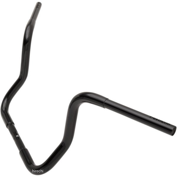 1.25インチ ハンドルバー 12インチ ラウンド 黒