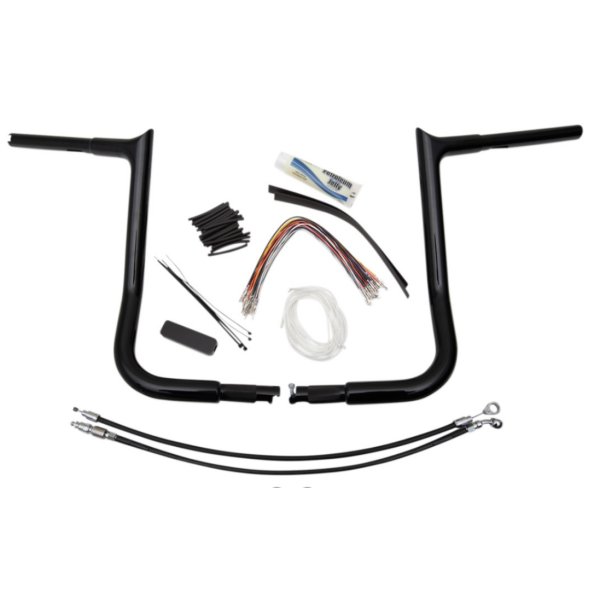 1.25インチ ハンドルセット Point 14インチ 08年-13年 FLHT 黒