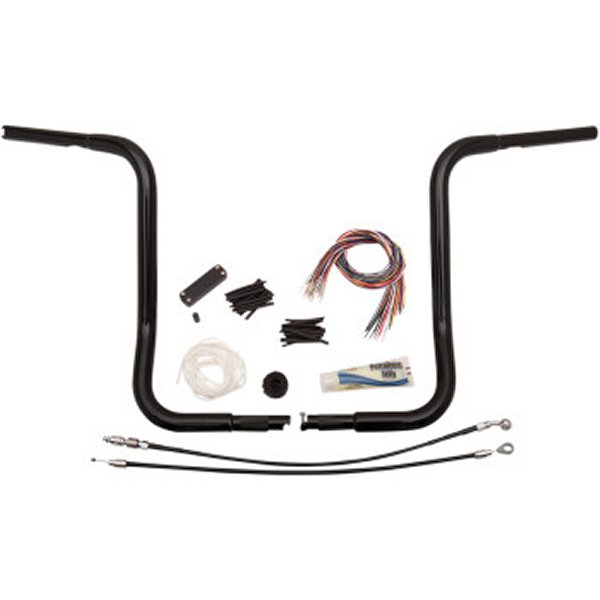 【セール特価】 1.25インチ ハンドルセット Round 16インチ 08年-13年 FLHT 黒