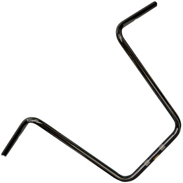1インチ ハンドルバー エイプハンガー 16インチライズ 黒