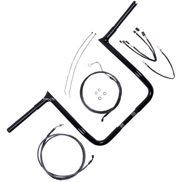 【セール特価】 1-1/4インチ ハンドルバー キット バイキング 17年-20年 FLTR 14インチ ブラックパール