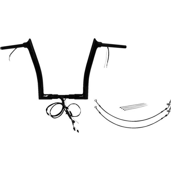 ハンドルバー キット 14インチ 15年 ハーレー FLTRXS 黒