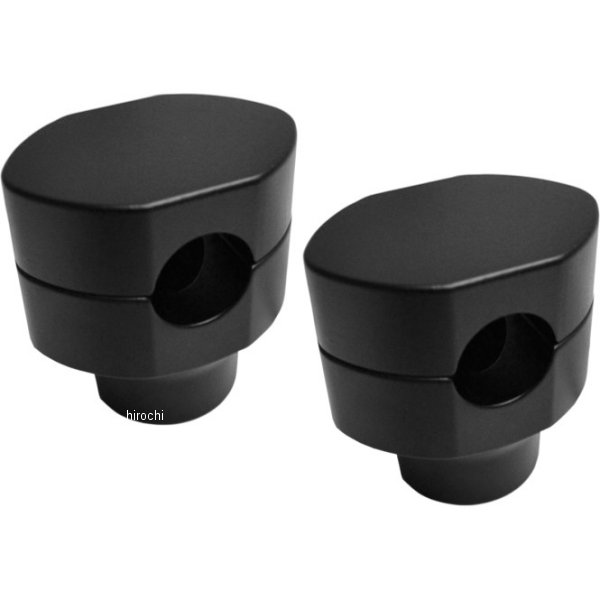 1インチハンドルバー 1.5インチ(38mm)高 ライザー スプリンガー 黒つや消し