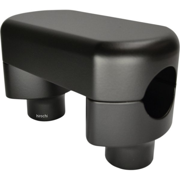 1インチハンドルバー 1.5インチ(38mm)高 ライザー クランプ付き 黒つや消し