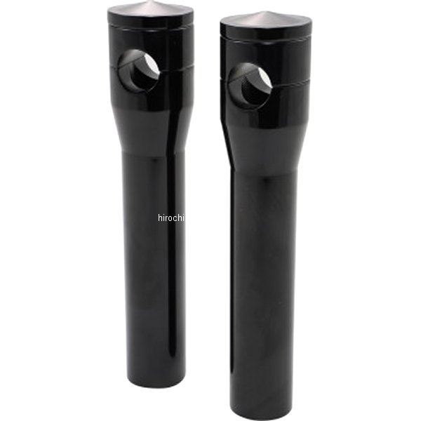 【セール特価】 Elite カスタム ビレット アルミニウムライザー 8" 黒 FXSTS