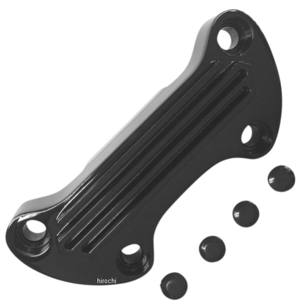 1インチ ハンドルバー トップ クランプ 73年以降 フィン スカート付 黒(つや有り)