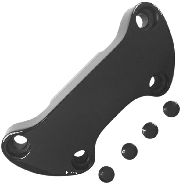 1インチ ハンドルバー トップ クランプ 73年以降 無地 スカート付 黒(つや有り)