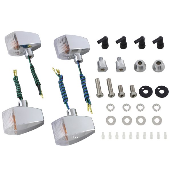 ポッシュ POSH ウインカーキット ZRタイプ スタンダード 00年-06年 XJR1300、95年- XJR400/R メッキ/クリア