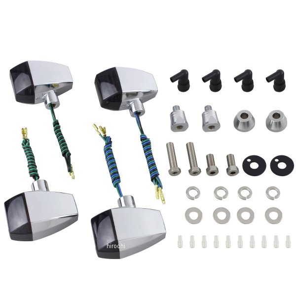 ポッシュ POSH ウインカーキット ZRタイプ クリスタルカット 00年-06年 XJR1300、95年- XJR400/R メッキ/スモーク