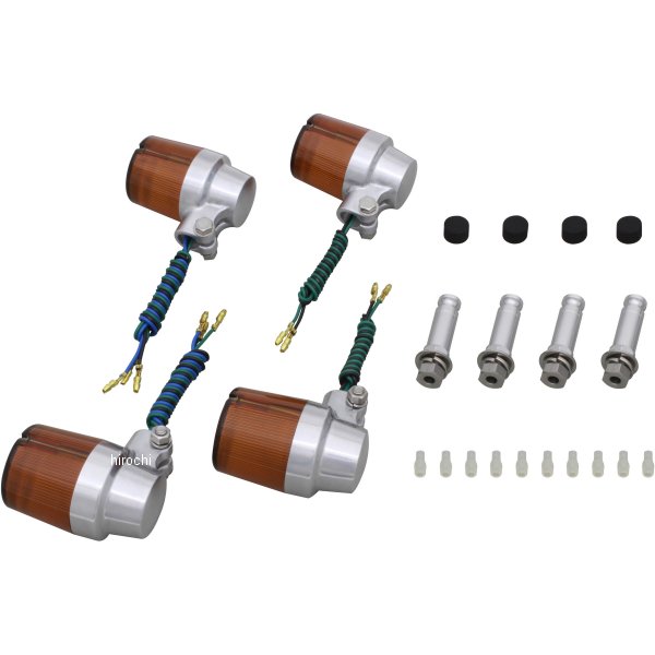 ウインカーセット スーパーバイク 00年-06年 XJR1300 バフ/オレンジ