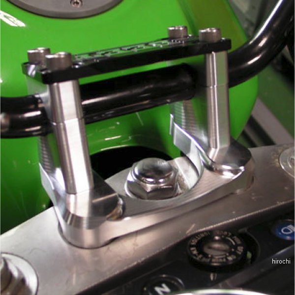 ハンドルアジャストポストキット ブレース付き ZRX1200ダエグ、ZRX1200、ZRX1100 黒